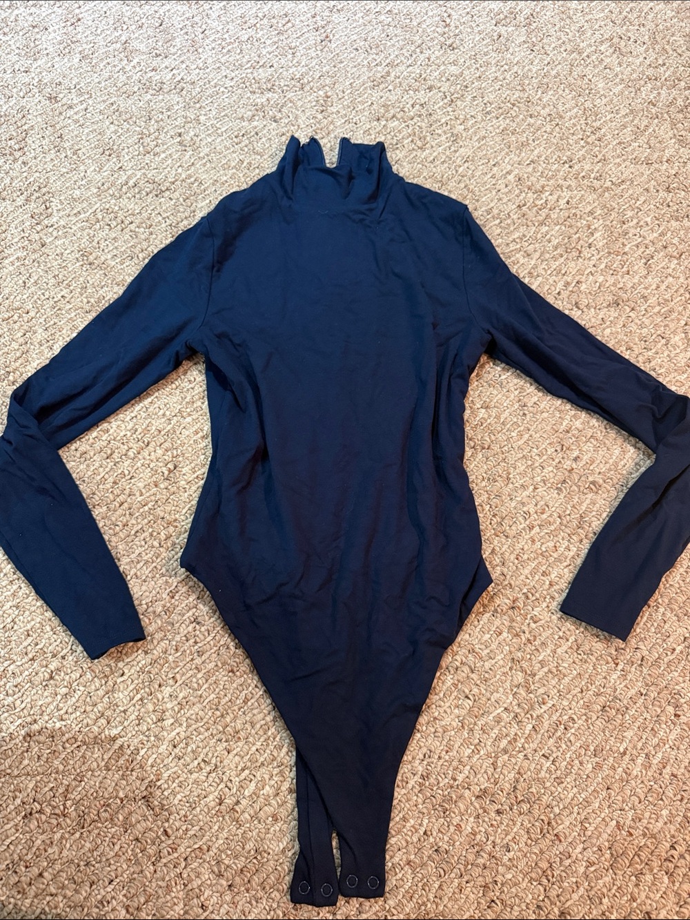 Long Sleeve One-Piece Bodysuit - Navy